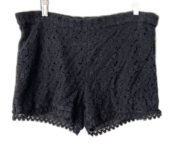 H&M Pants - Womens Black Lace over Cotton Shorts by H&M sz Small